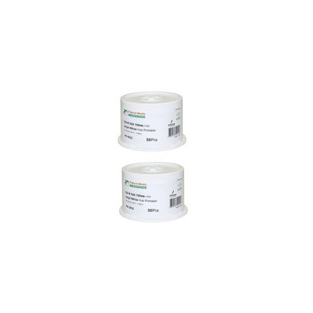 FalconMedia Medigrade CD-R 700MB 80min 52x, inkjet ff print, Pack 100 (2 X 50 UNI)